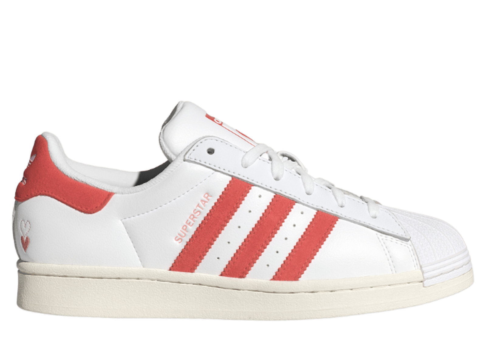 Adidas superstar clear vivid red shop